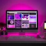 Webdesigner profissional trabalhando no desenvolvimento de um site corporativo responsivo de alta conversão